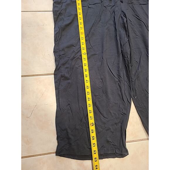 Eileen Fisher Graphite Fine Tencel Stretch Jersey Drawstring Jumpsuit Sz 2X New - Picture 9 of 10